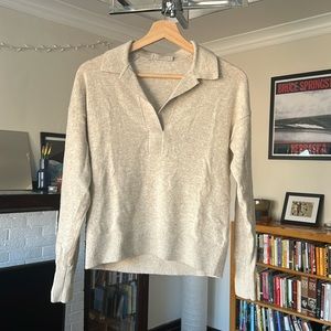 Everlane Cashmere Polo Beige S
